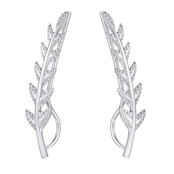 DOMILINA Olive Leaf Ear Climbers