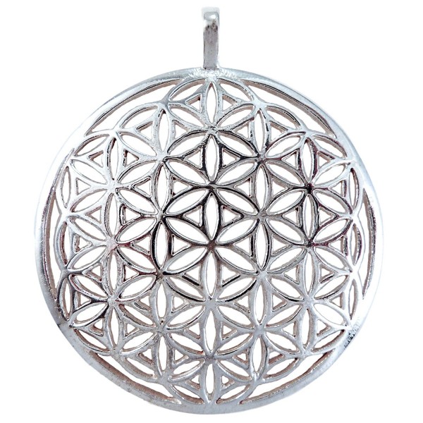 Flower Sacred Geometry Sterling Pendant