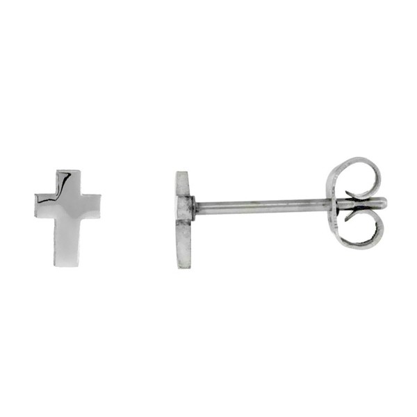 Stainless Steel Very Cross Earrings