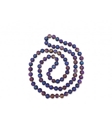 Genuine Semi precious Peacock Infinity Necklace