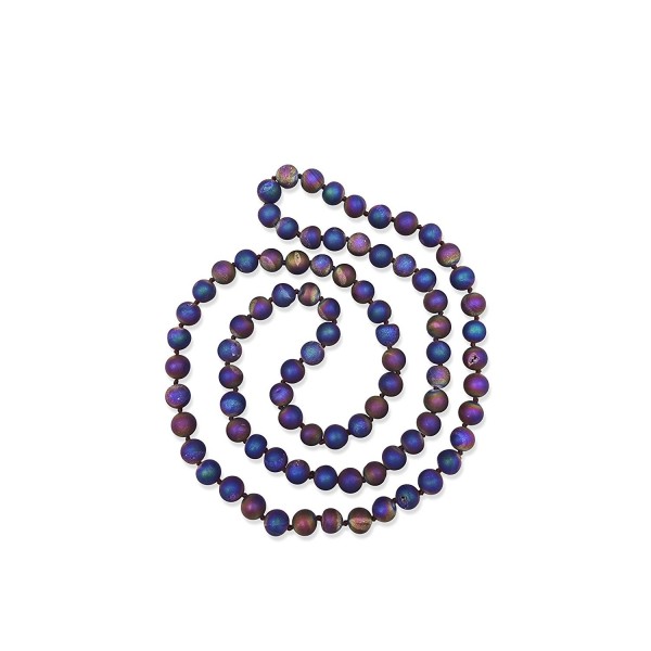 Genuine Semi precious Peacock Infinity Necklace