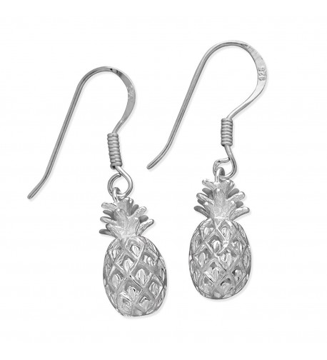 Sterling Silver Pineapple Dangle Earrings