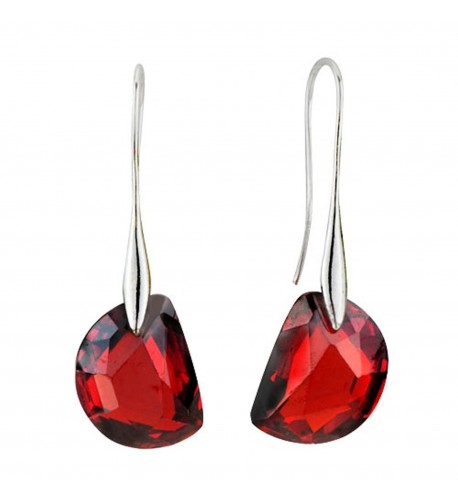 Corykeys Semi Circle Shaped Crystal Earrings