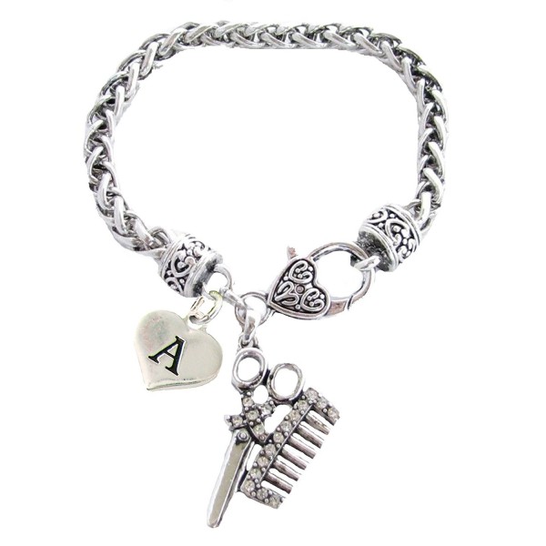 Crystal Stylist Scissors Bracelet Jewelry