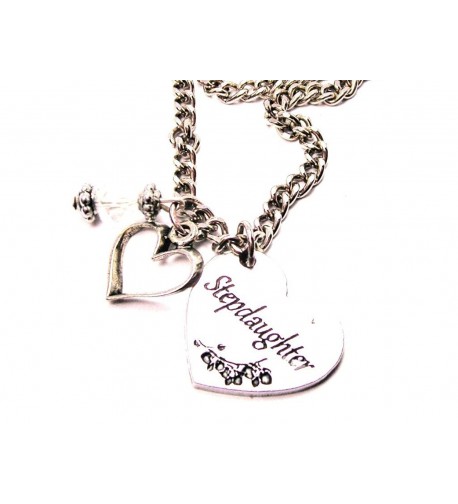 ChubbyChicoCharms Stepdaughter Heart Crystal Necklace