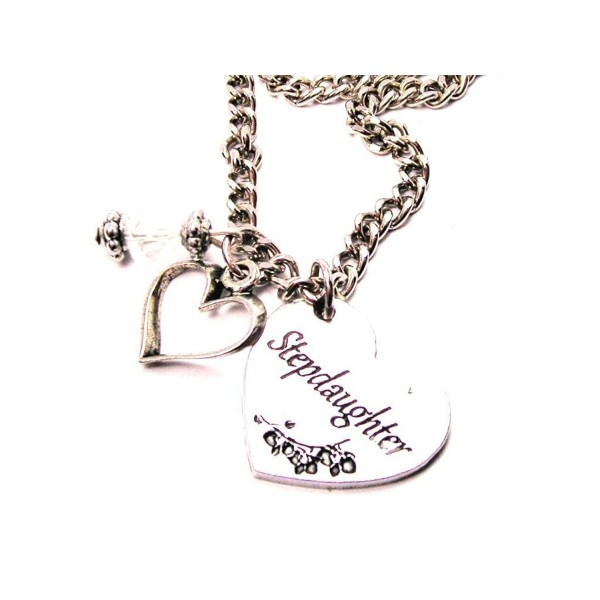 ChubbyChicoCharms Stepdaughter Heart Crystal Necklace