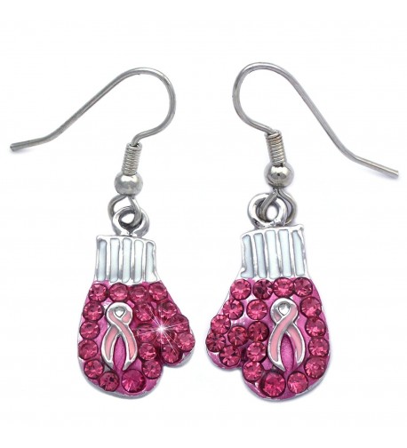 Support Breast Cancer Awareness Earrings