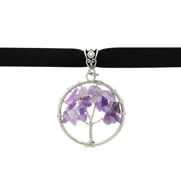 Sotcc Pendant Crystal Necklace Amethyst