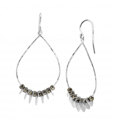 Silpada Patterned Pyrite Sterling Earrings