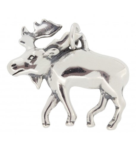 Sterling Silver Moose Charm 20