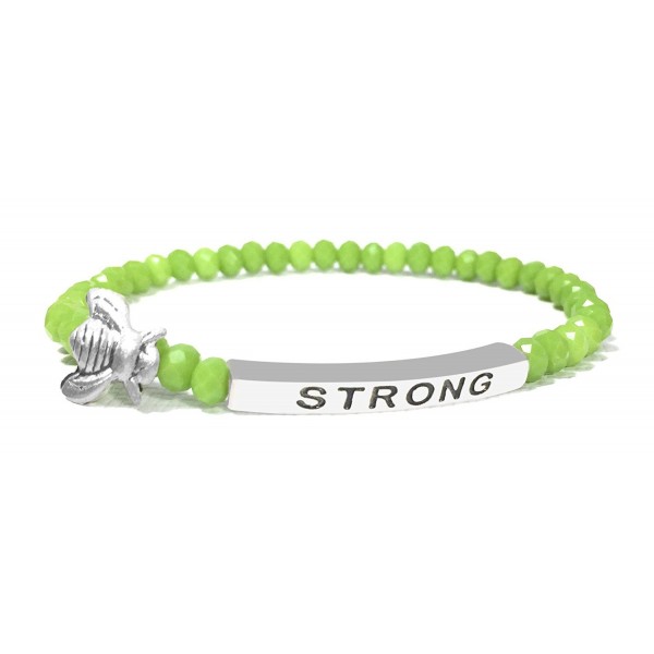 Inspirational Strong Stacking Elastic Bracelet