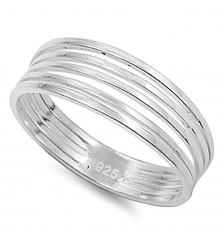 Solid Band Sterling Silver Sizes