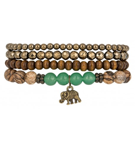 Elephant Stretch Bracelet Aventurine Hematite