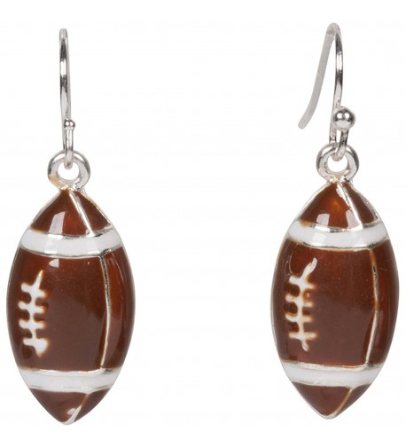 Heirloom Finds Enamel Football Earrings