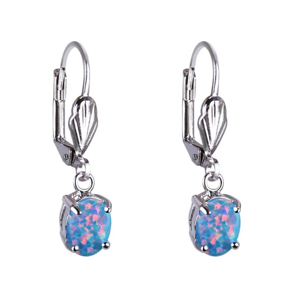 KELITCH Created Opal Dangles Leverback Earrings