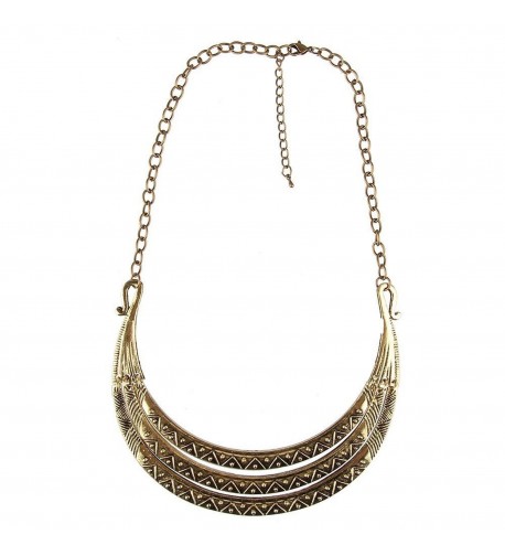 Antiqued Ethnic Clavicle Necklace Pashal