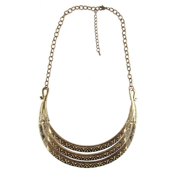 Antiqued Ethnic Clavicle Necklace Pashal