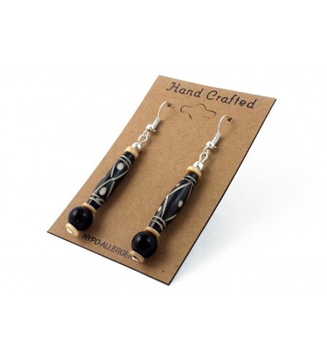 Handmade Buffalo Hairpipe Dangling Earrings