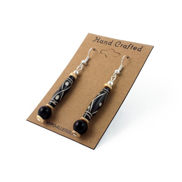 Handmade Buffalo Hairpipe Dangling Earrings