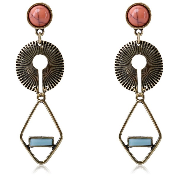 BEMI Elegant Bohemia Turquoise Earrings