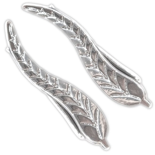 Climber Earrings Leaf Crawler Silver