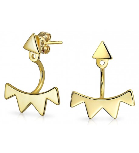 Bling Jewelry Plated Triangle Earrings