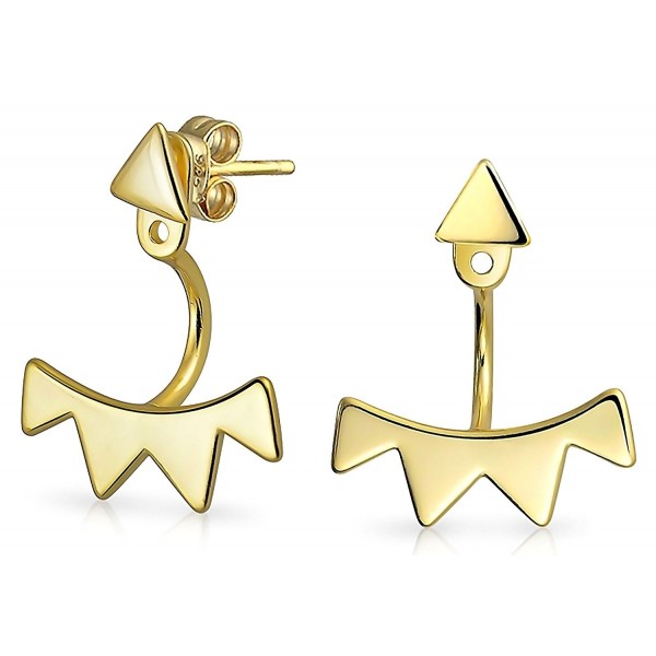 Bling Jewelry Plated Triangle Earrings