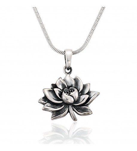 Oxidized Sterling Antique Blooming Necklace