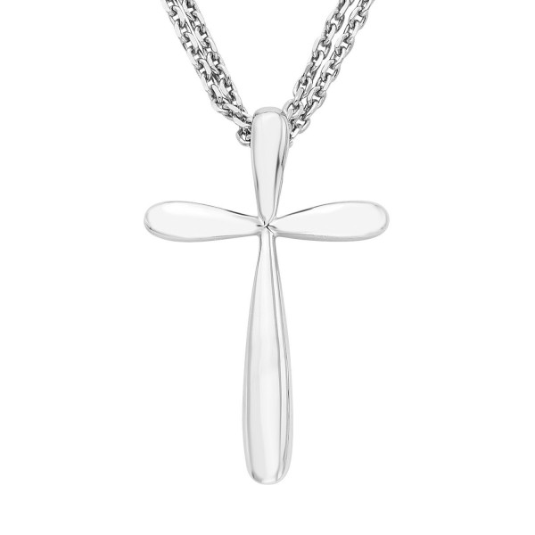 Sterling Silver Polished Pendant Necklace