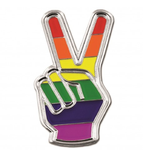 PinMarts Pride Peace Finger Enamel