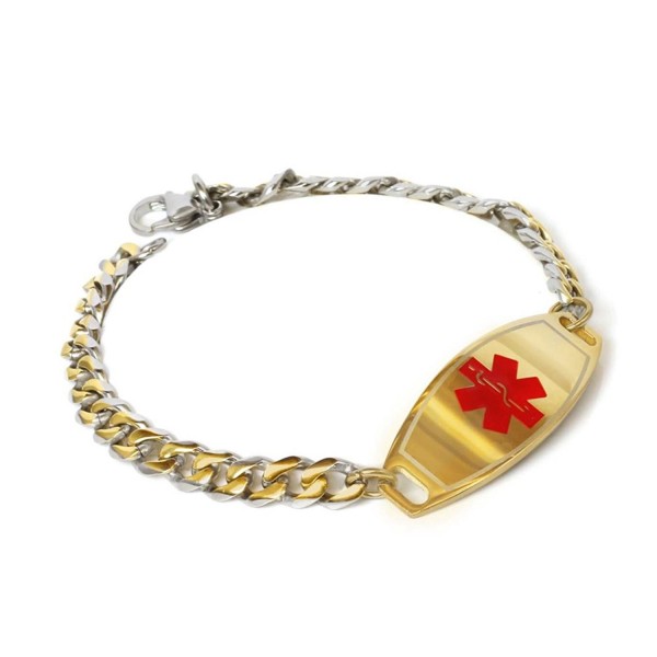 MyIDDr Engraved Medical Bracelet Stainless