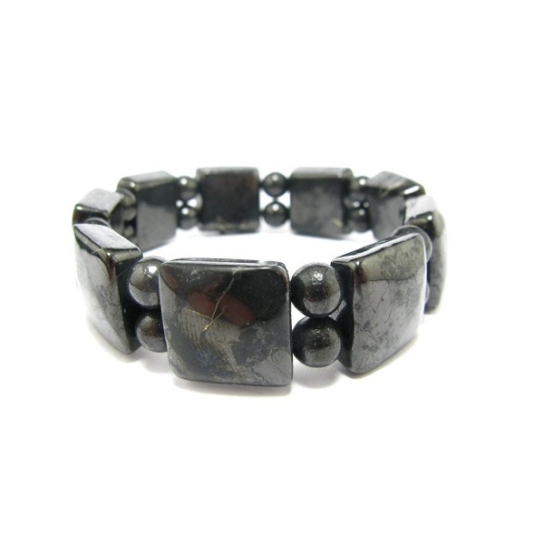 Shungite Bracelet Russia Squared Round