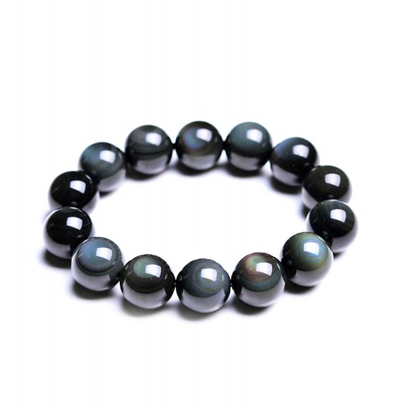 Women Obsidian Rainbow Beads Bracelet Women Obsidian Rainbow Beads Bracelet