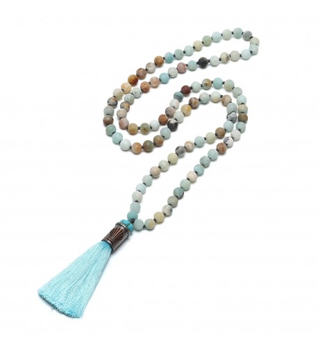 Pearlywonders Natural Amazonite Necklace Costume