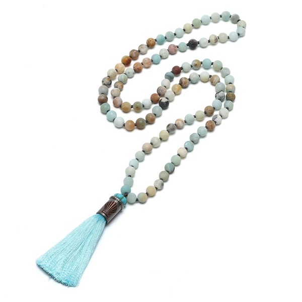 Pearlywonders Natural Amazonite Necklace Costume