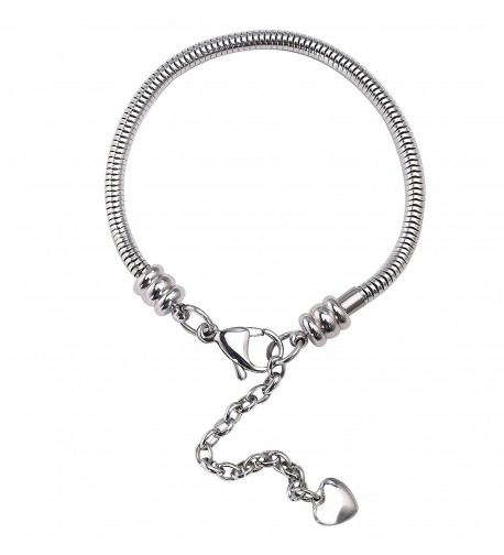 Snake Charm Bracelet Stainless Steel