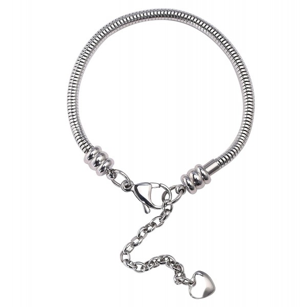 Snake Charm Bracelet Stainless Steel