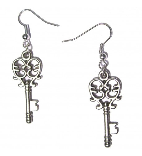 Filigree Dangle Silver Plated Earrings