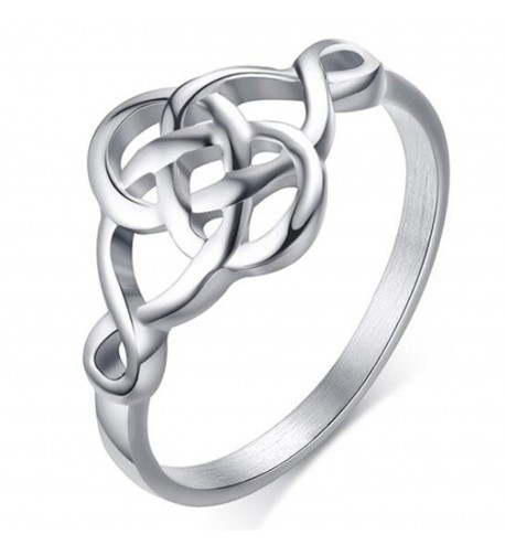 Stainless Steel Classical Celtic Silver