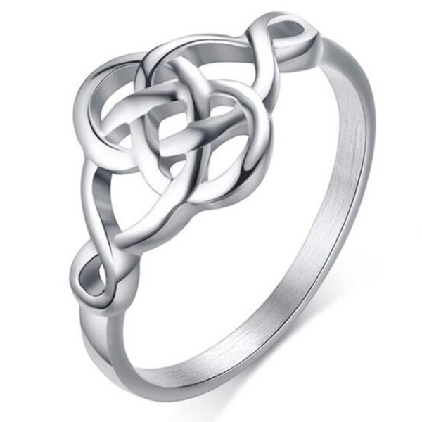 Stainless Steel Classical Celtic Silver